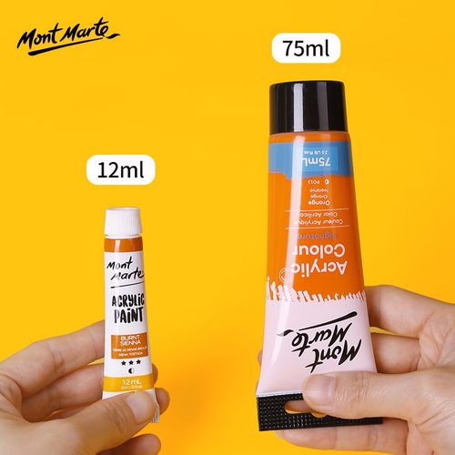 蒙玛特丙烯颜料套装75ml防水不掉色丙烯画油彩防水防晒儿童纺织染料初学者diy手绘衣服鞋子陶瓷石头墙绘彩绘 - 图3