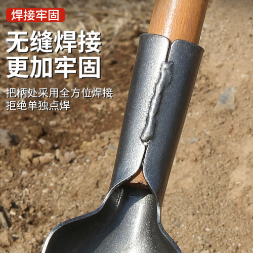 正宗洛阳铲子打洞取土挖土挖洞神器锰钢农用考古勘探打孔挖坑铁锹 - 图3