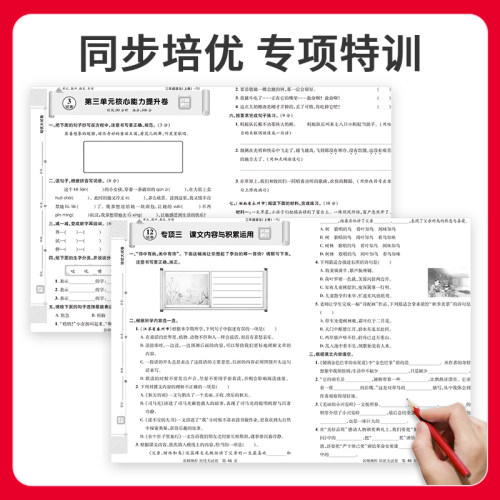 2024名师测控培优大试卷一二三四五六年级上册语文数学英语单元活页卷活页默写活页计算小学全套测试卷人教版练习题期末卷 - 图2