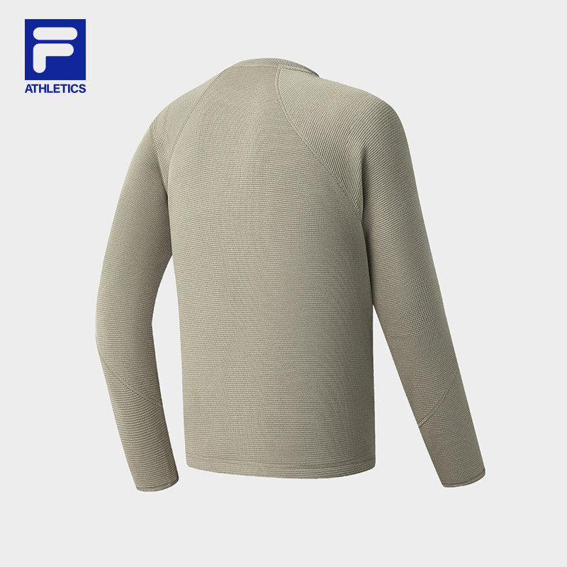 FILA 斐乐官方男子套头卫衣2025冬新款户外运动基础针织长袖上衣,淘宝优惠券,粉丝福利购,淘宝优惠卷