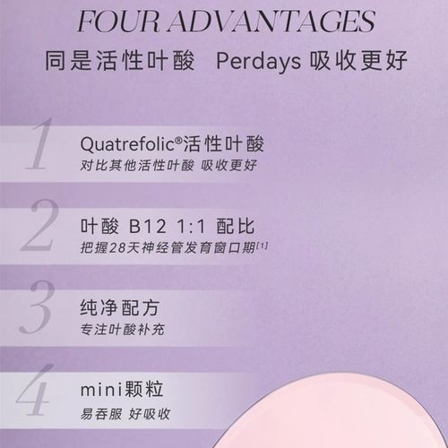 【拍2惊喜价】perdays备孕活性叶酸60片2月量孕前孕早期孕妇 - 图0