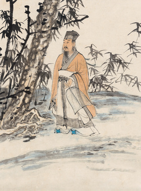厂家直供艺术微喷家居客厅书房装饰画张大千名人字画画芯