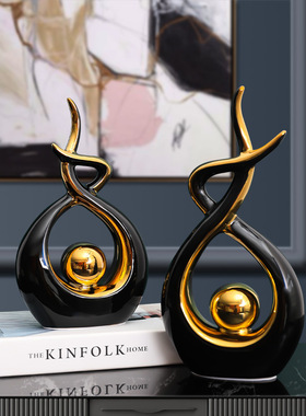 现代简约客厅电视柜酒柜摆件创意家居室内装饰品摆设软装工艺品