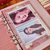 Free cloud space photo album with gilded rose and butterfly classmate album