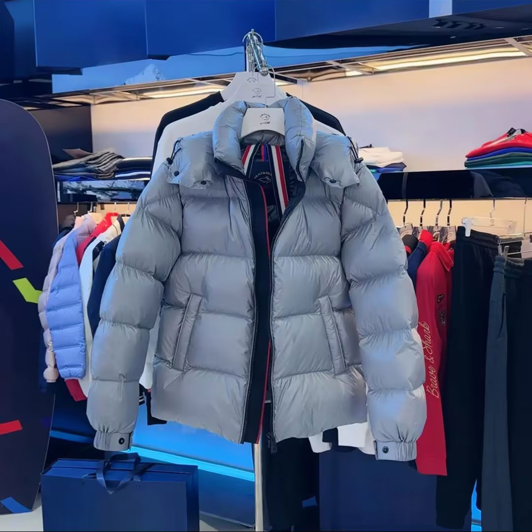 90鹅绒勇士鲨鱼高端羽绒服男装加厚超厚美式亮面商务高充绒量300g - 图3