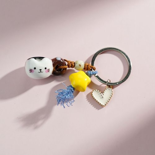 手机包包陶瓷编织挂件如意生花包包钥匙扣u盘耳机拉链扣挂件 - 图2