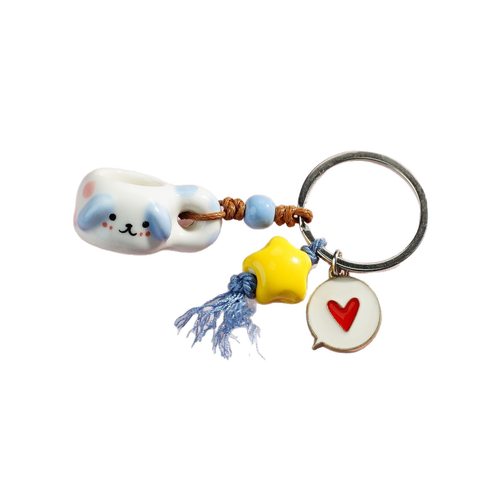 手机包包陶瓷编织挂件如意生花包包钥匙扣u盘耳机拉链扣挂件 - 图3