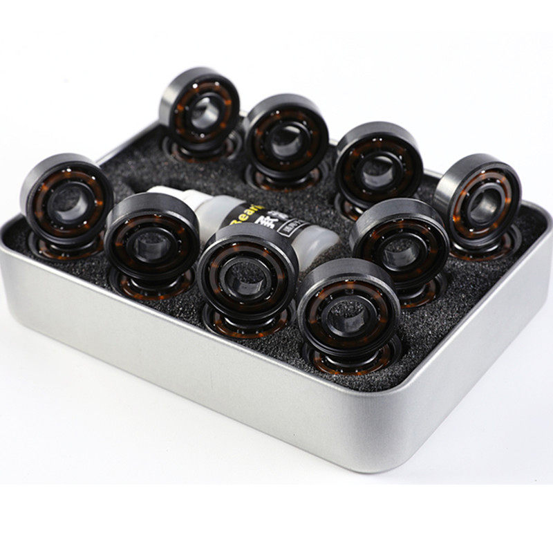 甄酷 轮滑鞋黑钢轴承黄金高速溜冰鞋旱冰鞋608滑板漂移板ILQ-9-11,淘宝优惠券,粉丝福利购,淘宝优惠卷