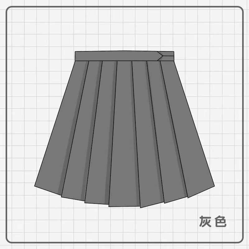 日系不良jk制服正版长裙正统纯色夏季百褶裙短裙中裙半身裙学院风