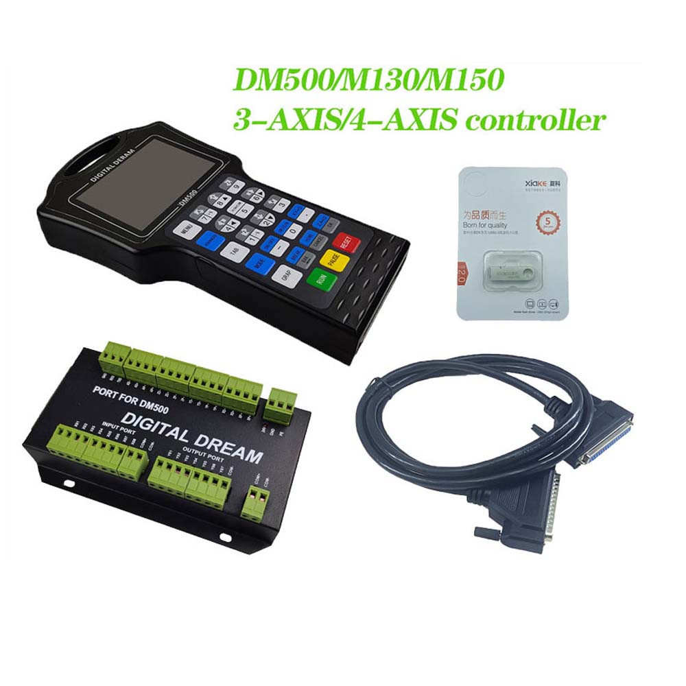 M150 4轴 m130 3轴手持式脱机运动控制器雕刻机控制器数控DM500T4 - 图1