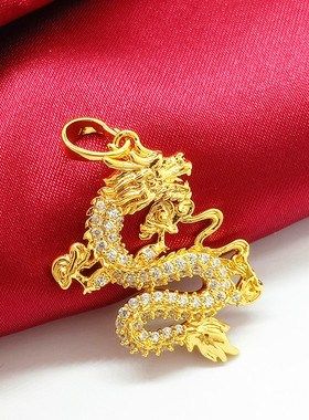 首饰东南亚热卖金色大气微镶吊坠