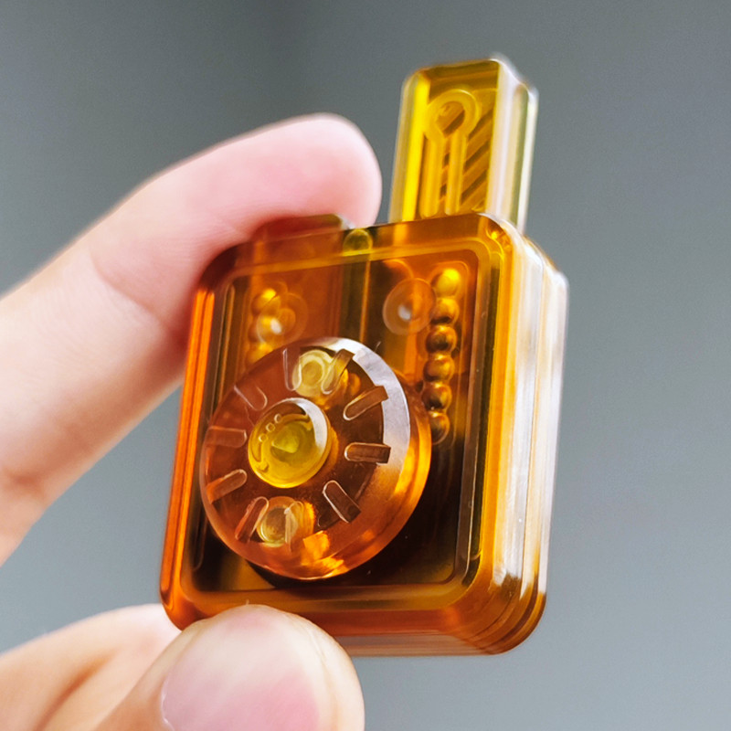 EDC兔叽PEI机械按压推牌指尖陀螺叮叮段落啪啪币解压玩具黑科技,淘宝优惠券,粉丝福利购,淘宝优惠卷