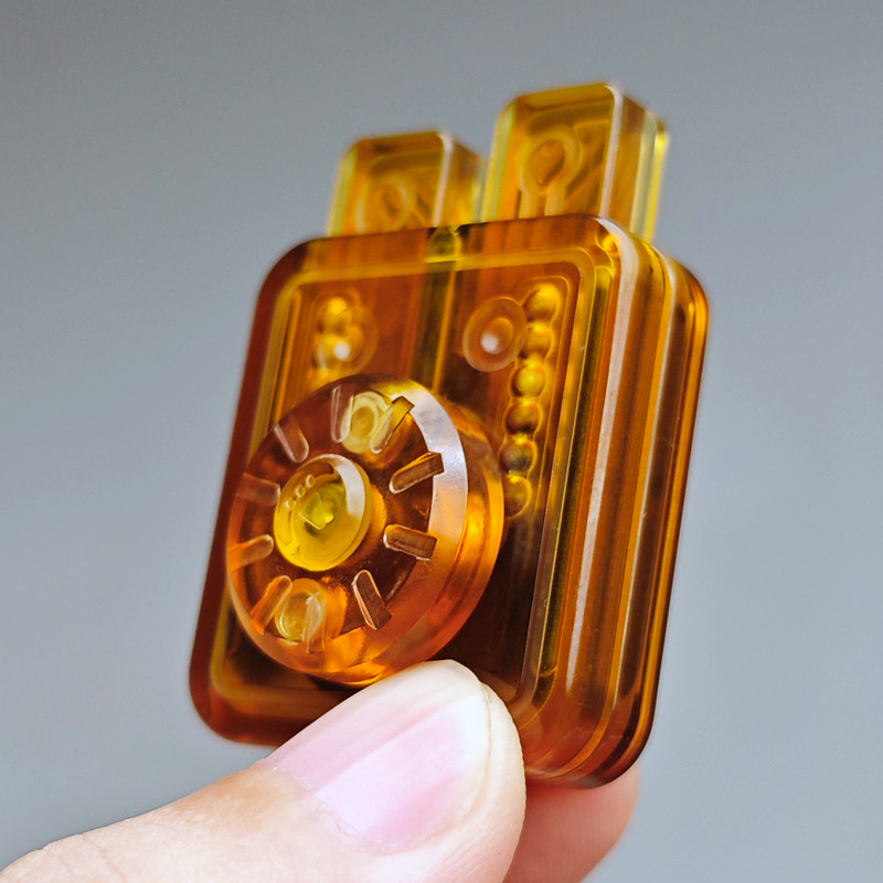 EDC兔叽PEI机械按压推牌指尖陀螺叮叮段落啪啪币解压玩具黑科技,淘宝优惠券,粉丝福利购,淘宝优惠卷