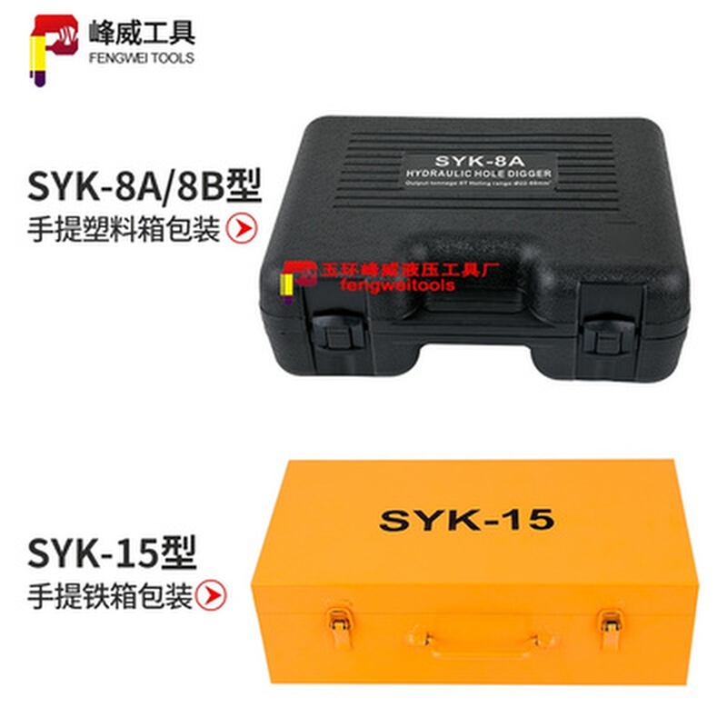 。桥架开孔神器玉环SYK-8A8B15A15B型液压开孔器不锈钢薄铁板配-图1