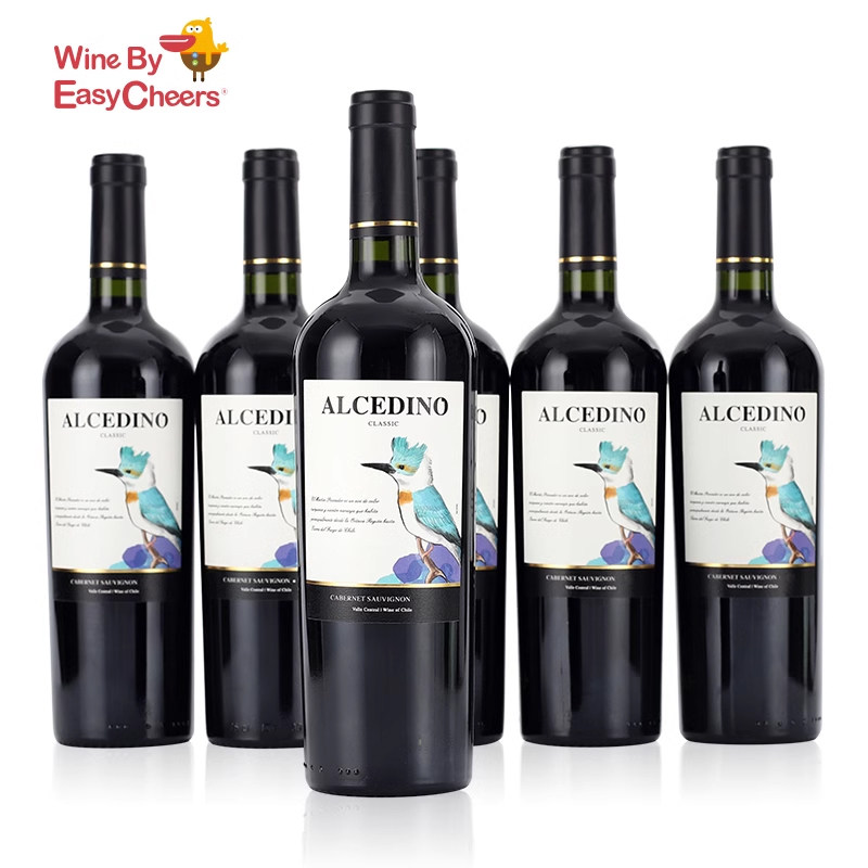 智利原瓶进口翠鸟干红葡萄酒 赤霞珠红酒 750ml整箱6瓶装,淘宝优惠券,粉丝福利购,淘宝优惠卷
