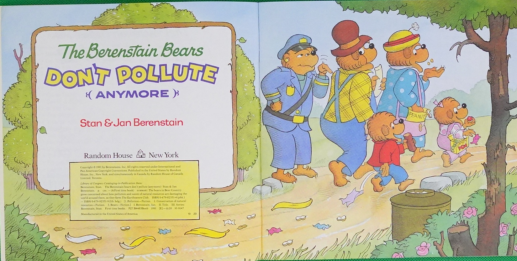 The Berenstain Bears Don  Pollute Anymore by Stan Berenstain Jan Berenstain平装Random House贝贝熊系列:拒绝污染 - 图1