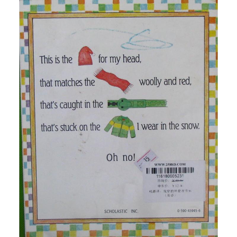 The Jacket I Wear In The Snow by Shirley Neitzel平装Scholastic我穿的外套在雪地 - 图0