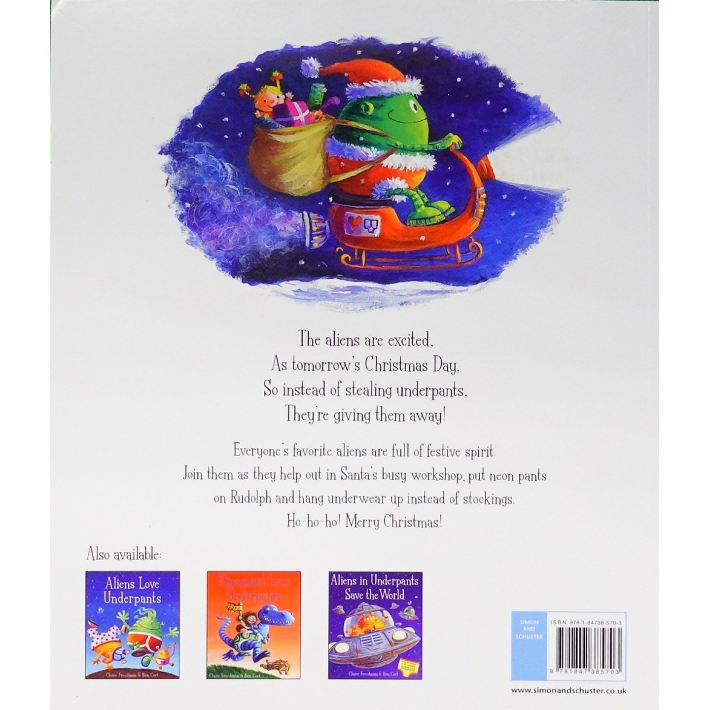 外星人爱内裤系列英语原版书AliensLovePantaClaus彩色绘本书由著名儿童作家克莱尔弗里德曼和插画师本科特联手打造讲述外星人帮,淘宝优惠券,粉丝福利购,淘宝优惠卷