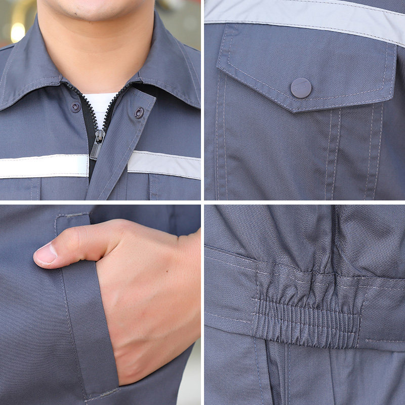 夏季短袖男士工地耐磨汽修劳保服 帝萨盾工装制服