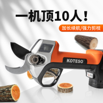 Pioneers KOTESO elderly head electric pruner scissors lithium electric garden rechargeable fruit trees trim branches electric shears