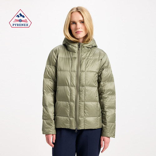 Pyrenex 女士羽绒服法国鸭绒连帽羽绒夹克外套 BASSIA HOODED - 图1