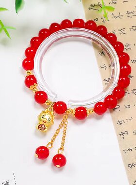 檀木多宝珠六字箴言手链