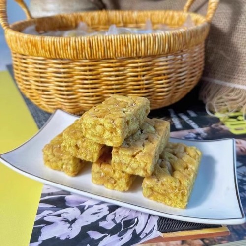 问候自然苦荞全蛋无糖沙琪玛忌糖专属720g整箱糕点小吃下午茶健康 - 图2