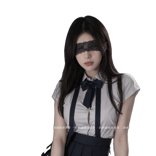 喵：面纱蕾丝眼罩性感黑色秀边眼罩禁欲系镂空氛围感蒙眼情调配饰