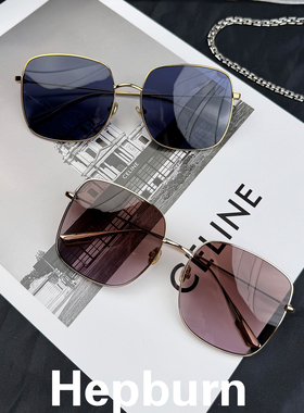 经典方框大框墨镜女 显脸小太阳眼镜 防紫外线UV400防晒可配近视