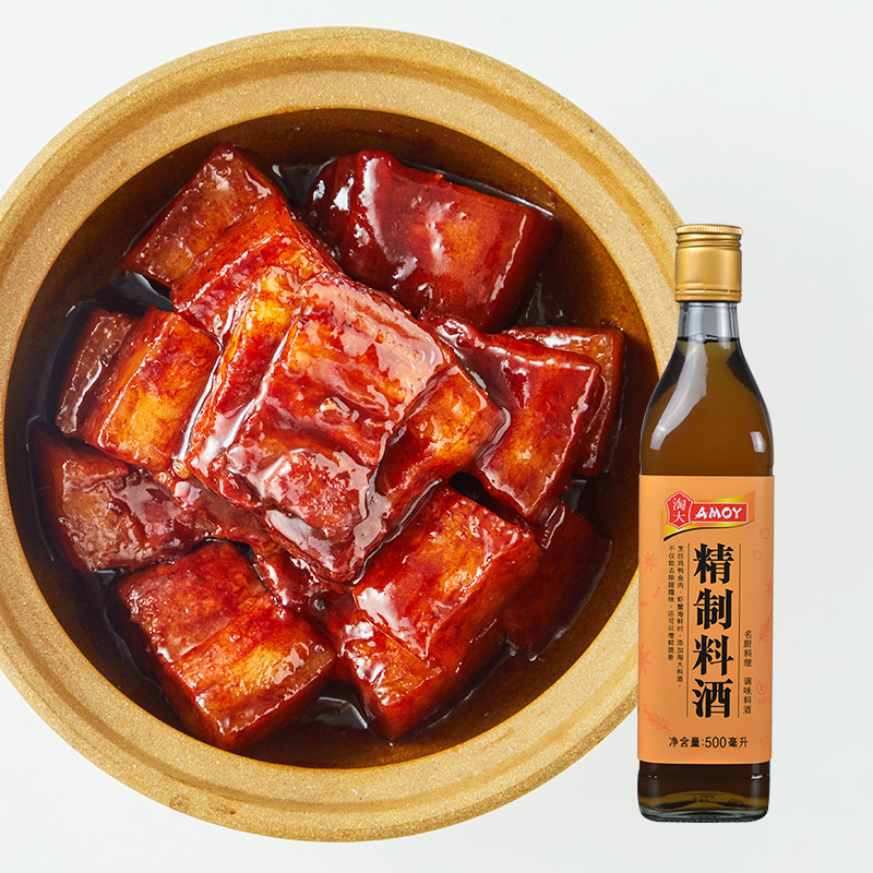 amoy淘大 精制料酒500ml 去味除腥提鲜增味黄酒炒菜腌制调味汁 - 图1