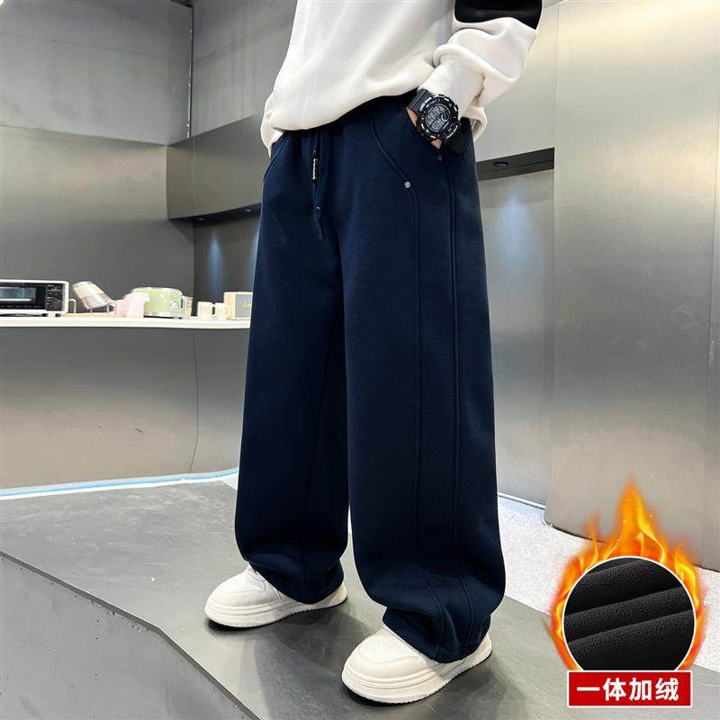 男童运动裤秋冬2025新款中大童加厚裤子冬季儿童一体绒保暖卫裤潮,淘宝优惠券,粉丝福利购,淘宝优惠卷