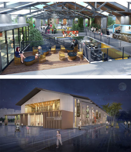 废弃工厂厂房仓库改造办公楼创意园区商业街建筑SU模型CAD施工图 - 图0