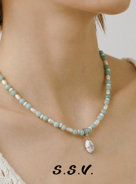 SSV海岛系列青提子串珠项链新中式女轻奢小众锁骨链