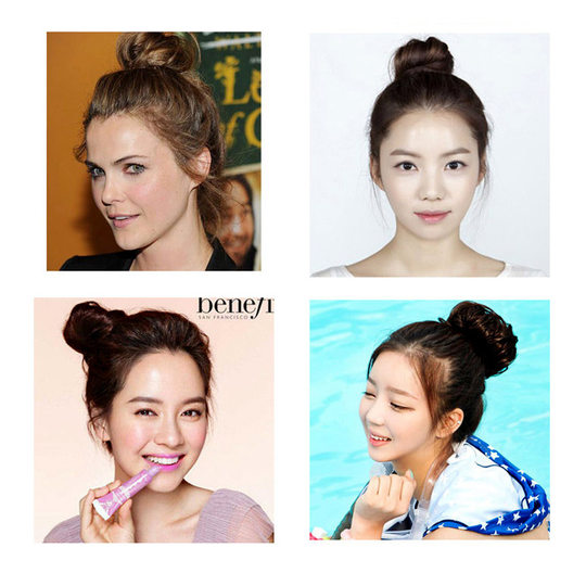 Fleischbällchen-Haarband, Donut-Blumenknospen-Haarband, Raupen-Lazy-Haartasche, Kinder-Haar-Accessoires, Haarkissen