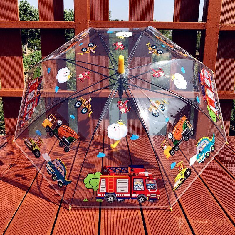 奥特曼雨伞儿童男孩赛罗自动晴雨伞女童透明直柄安全自动伞小学生
