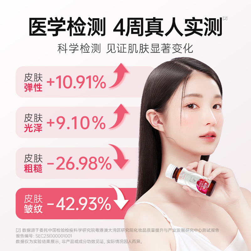 999胶原蛋白口服液官方旗舰店正品桃白白小分子胶原蛋白肽粉女饮