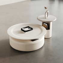 Round tea table size combined Italian style modern minimalist small family living room home designer nets red and creative tea table