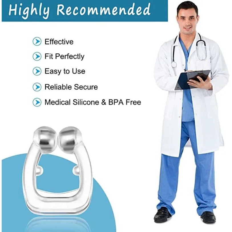 Anti Snoring Device Silicone Nose Clip Magnetic Sleep Tray S - 图2