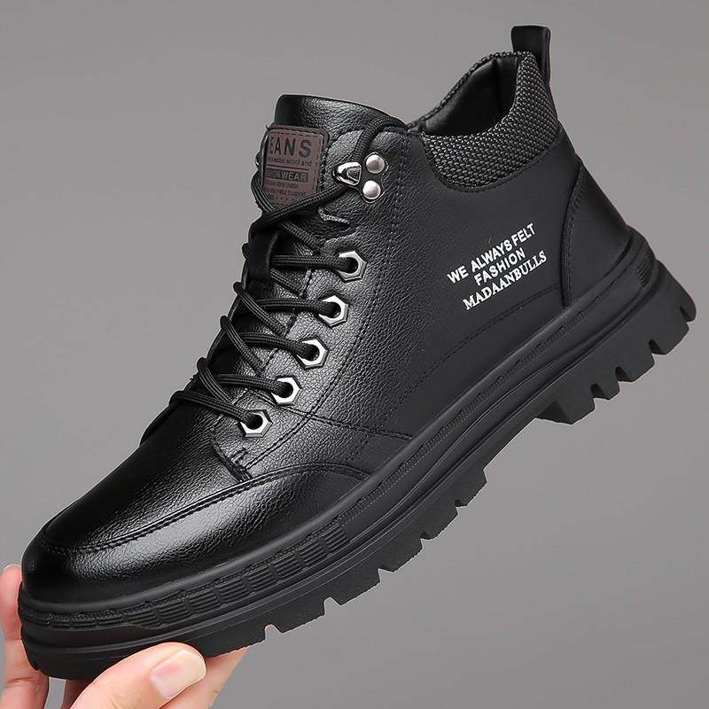 勃牛男鞋高档飞行员休闲鞋男牛皮缓震鞋子路咖斯男士真皮保暖棉鞋,淘宝优惠券,粉丝福利购,淘宝优惠卷