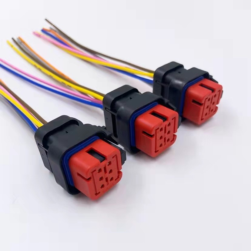 适配汽车连接器潍柴国六EGR阀插头6线接插件线束插座配件 - 图0