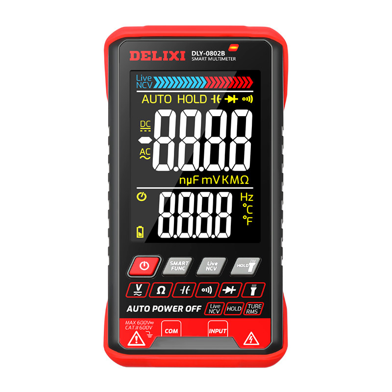 德力西万用表数字高精度量程万能表 德力西泮泮万用表