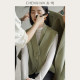 Double-sided wool woolen coat vest suit design thickened jacket mid-length women