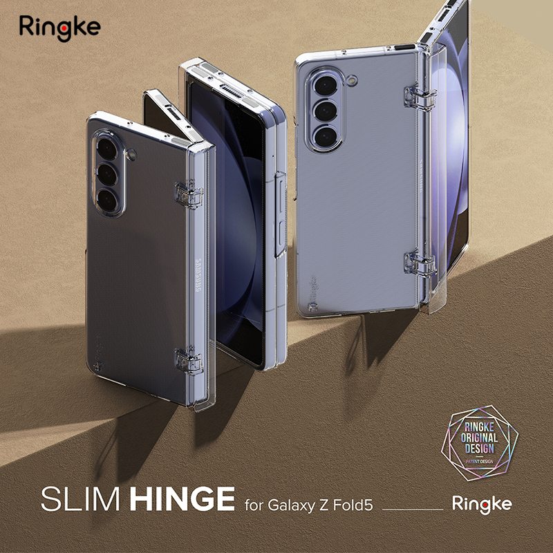 韩国Ringke透明轻薄铰链防护手机壳适用于三星Galaxy Z Fold 5超薄保护套zfold硬壳W24