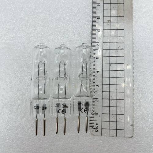 220V高压卤钨灯泡G5.3插脚水晶灯珠35W50W75W200香薰灯台灯壁灯泡 - 图1