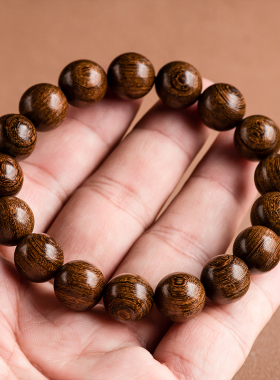 天然精品金丝檀木男女手链