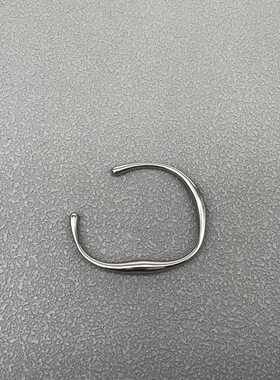 钛钢手镯冷淡风手镯素圈简约几何异形赛博朋克高级感手链男女手环