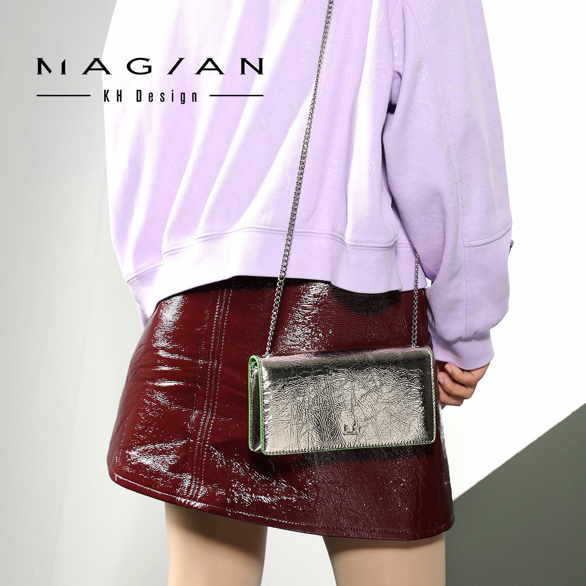 kh design magian明治个性女斜挎包 MAGIAN女士包袋