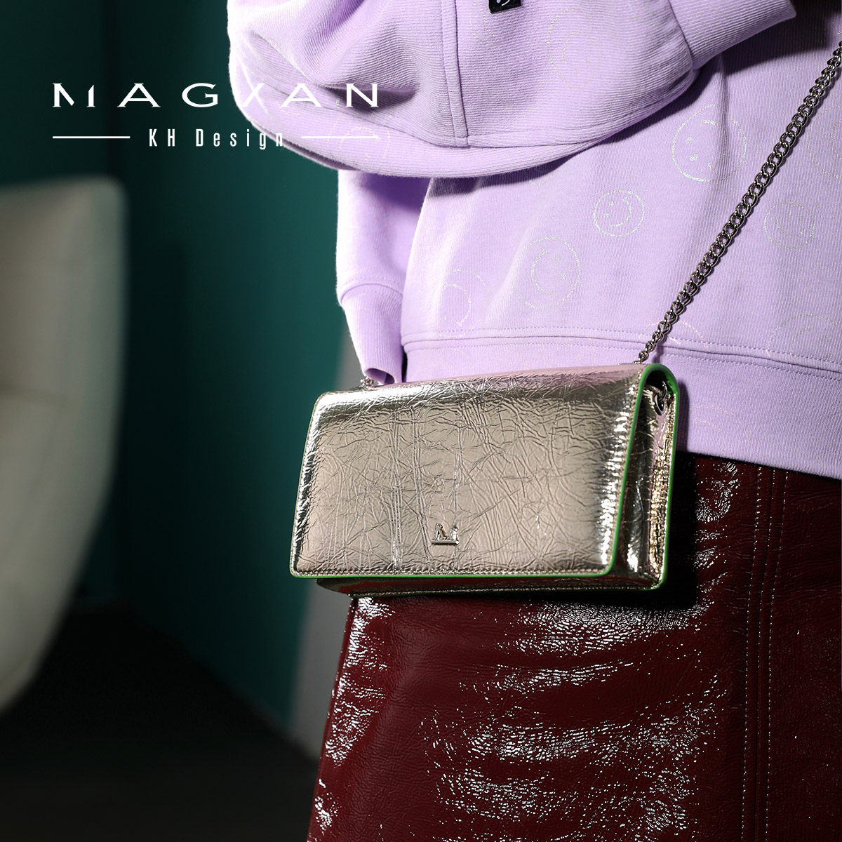 kh design magian明治个性女斜挎包 MAGIAN女士包袋