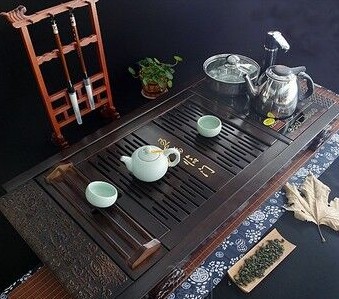 。实木茶盘真正纯实木茶盘茶具电热烧水壶茶盘开孔370+200