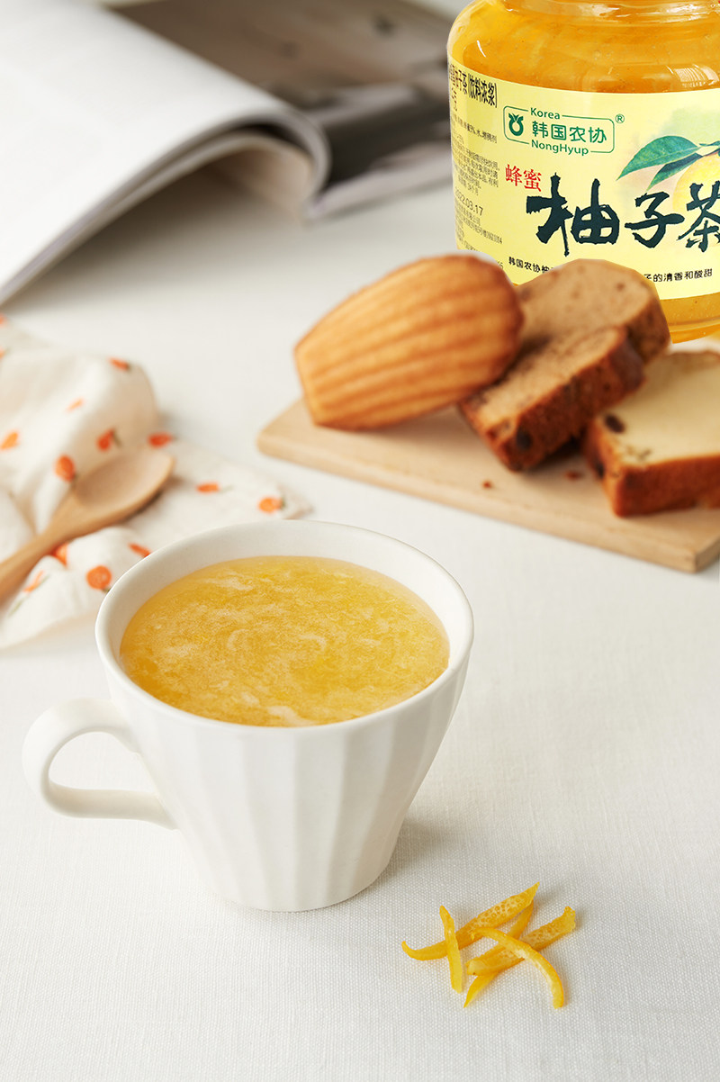 原装进口韩国农协柚子茶550g冲饮 韩国农协食品蜂蜜果味茶